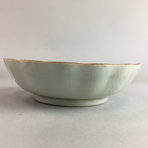 Japanese Porcelain Bowl Sometsuke Vtg Kobachi Ocean Bird Crackle Glaze PT698