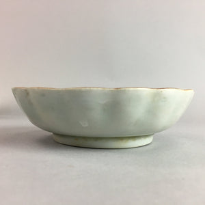 Japanese Porcelain Bowl Sometsuke Vtg Kobachi Ocean Bird Crackle Glaze PT698