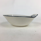 Japanese Porcelain Bowl Vtg Kobachi Blue Sometsuke Flower Bamboo Design QT145