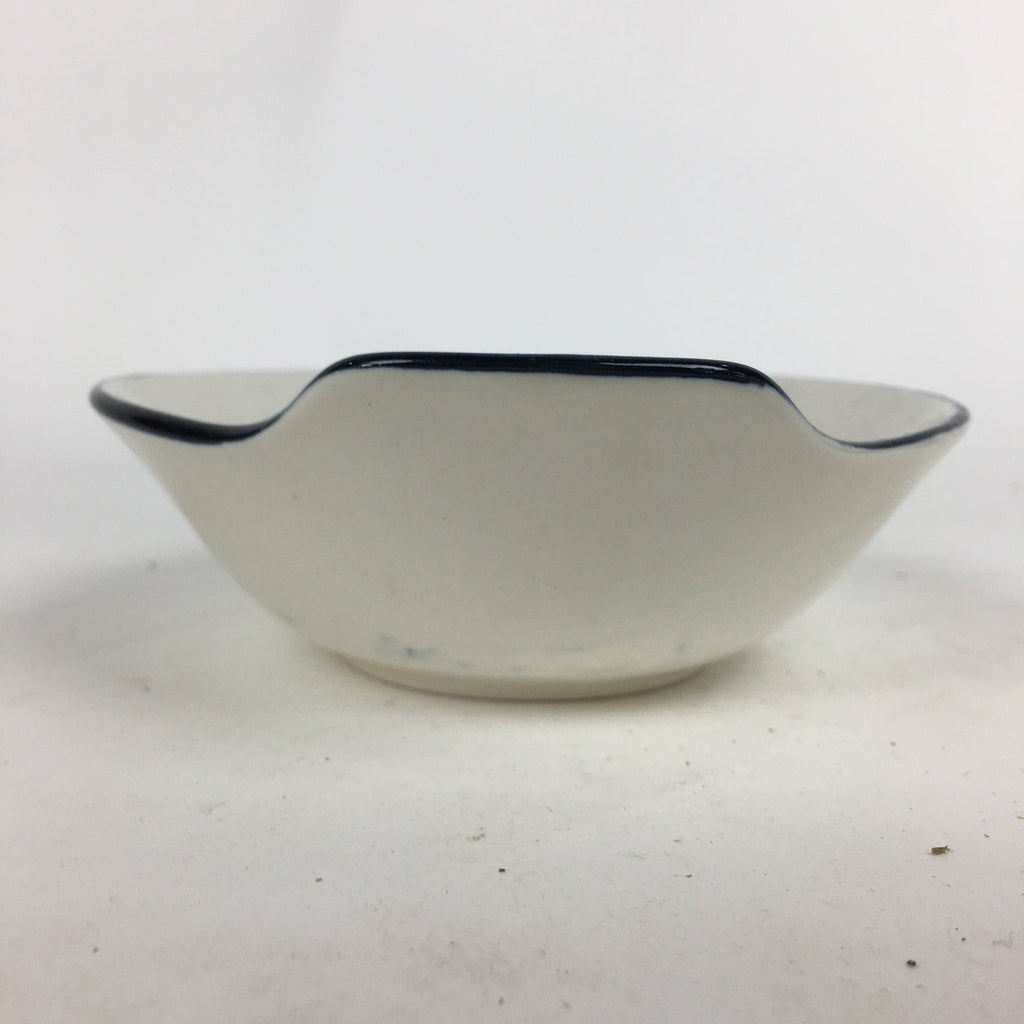 Japanese Porcelain Bowl Vtg Kobachi Blue Sometsuke Flower Bamboo Design QT145