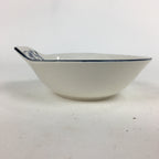 Japanese Porcelain Bowl Vtg Kobachi Blue Sometsuke Flower Bamboo Design QT145