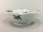 Japanese Porcelain Bowl Vtg Kobachi C1930 Floral Butterfly Design PT411