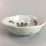 Japanese Porcelain Bowl Vtg Kobachi C1930 Floral Butterfly Design PT414