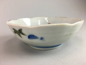 Japanese Porcelain Bowl Vtg Kobachi C1930 Floral Butterfly Design PT414