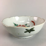 Japanese Porcelain Bowl Vtg Kobachi C1930 Floral Butterfly Design PT416