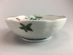 Japanese Porcelain Bowl Vtg Kobachi C1930 Floral Butterfly Design PT421