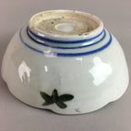 Japanese Porcelain Bowl Vtg Kobachi C1930 Floral Butterfly Design PT422