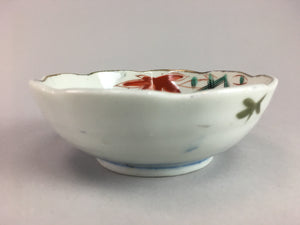 Japanese Porcelain Bowl Vtg Kobachi C1930 Floral Butterfly Design PT423