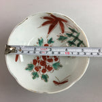 Japanese Porcelain Bowl Vtg Kobachi C1930 Floral Butterfly Design PT424