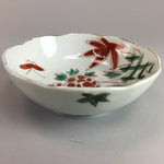 Japanese Porcelain Bowl Vtg Kobachi C1930 Floral Butterfly Design PT424