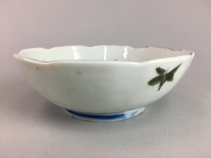 Japanese Porcelain Bowl Vtg Kobachi C1930 Floral Butterfly Design PT424