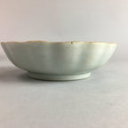 Japanese Porcelain Bowl Vtg Kobachi Ocean Bird Wavy Rim Sometsuke PT701