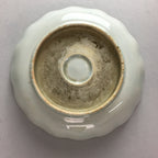 Japanese Porcelain Bowl Vtg Kobachi Ocean Bird Wavy Rim Sometsuke PT702