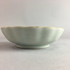 Japanese Porcelain Bowl Vtg Kobachi Ocean Bird Wavy Rim Sometsuke PT703