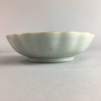 Japanese Porcelain Bowl Vtg Kobachi Ocean Bird Wavy Rim Sometsuke PT703