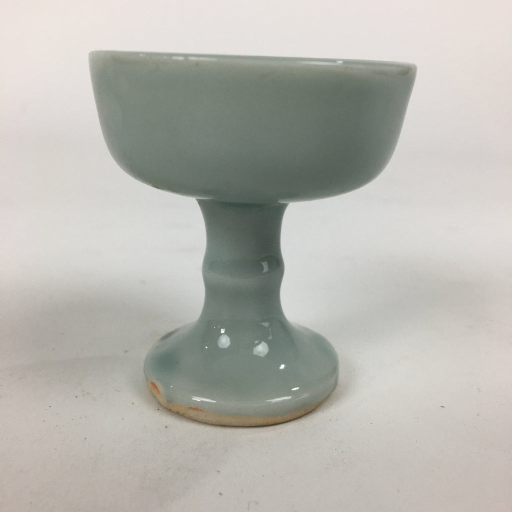 Japanese Porcelain Buddhist Altar Fitting Rice Offering Cup Vtg Butsudan BU620