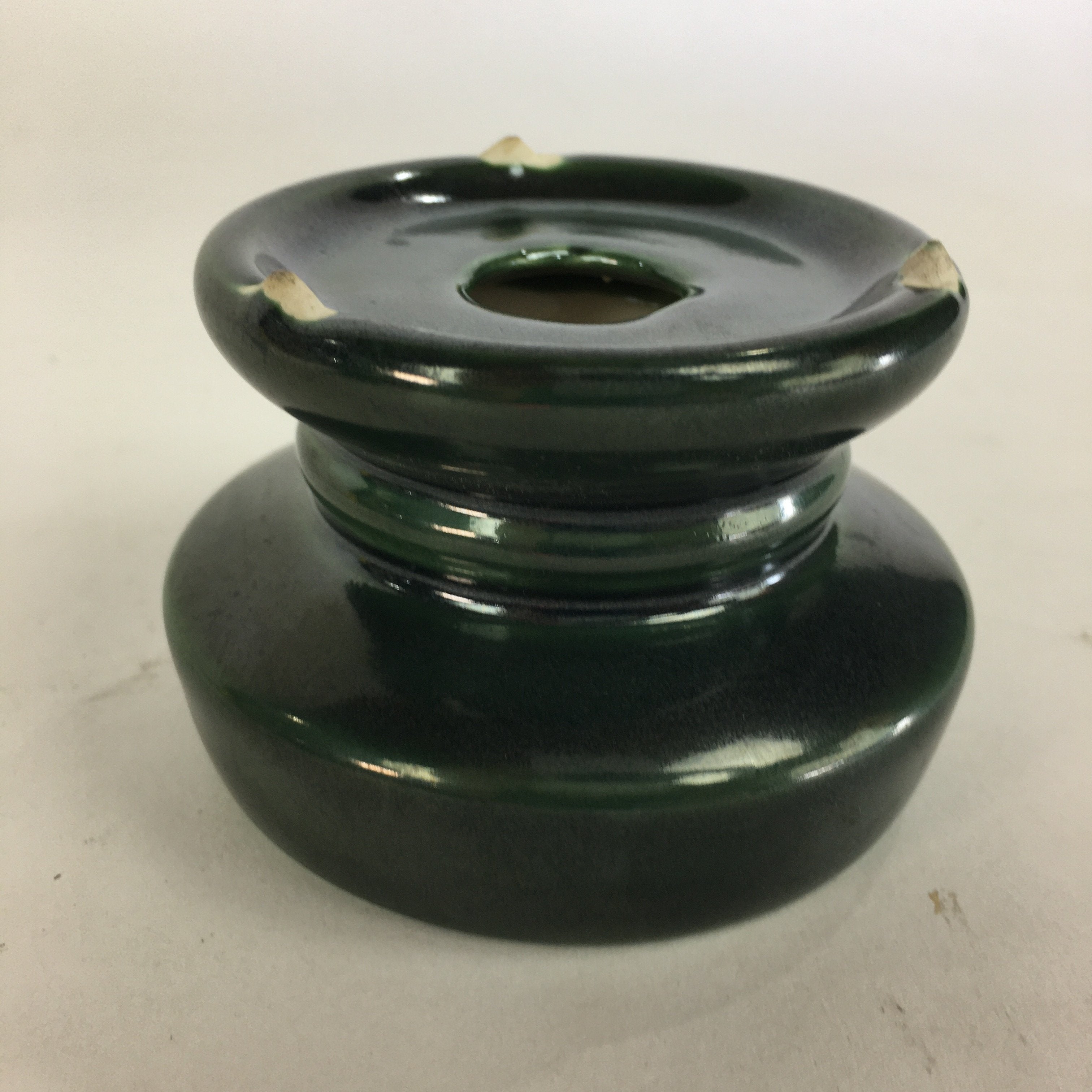 Japanese Porcelain Buddhist Altar Fitting Vtg Offering Stand High Cup Takatsuki