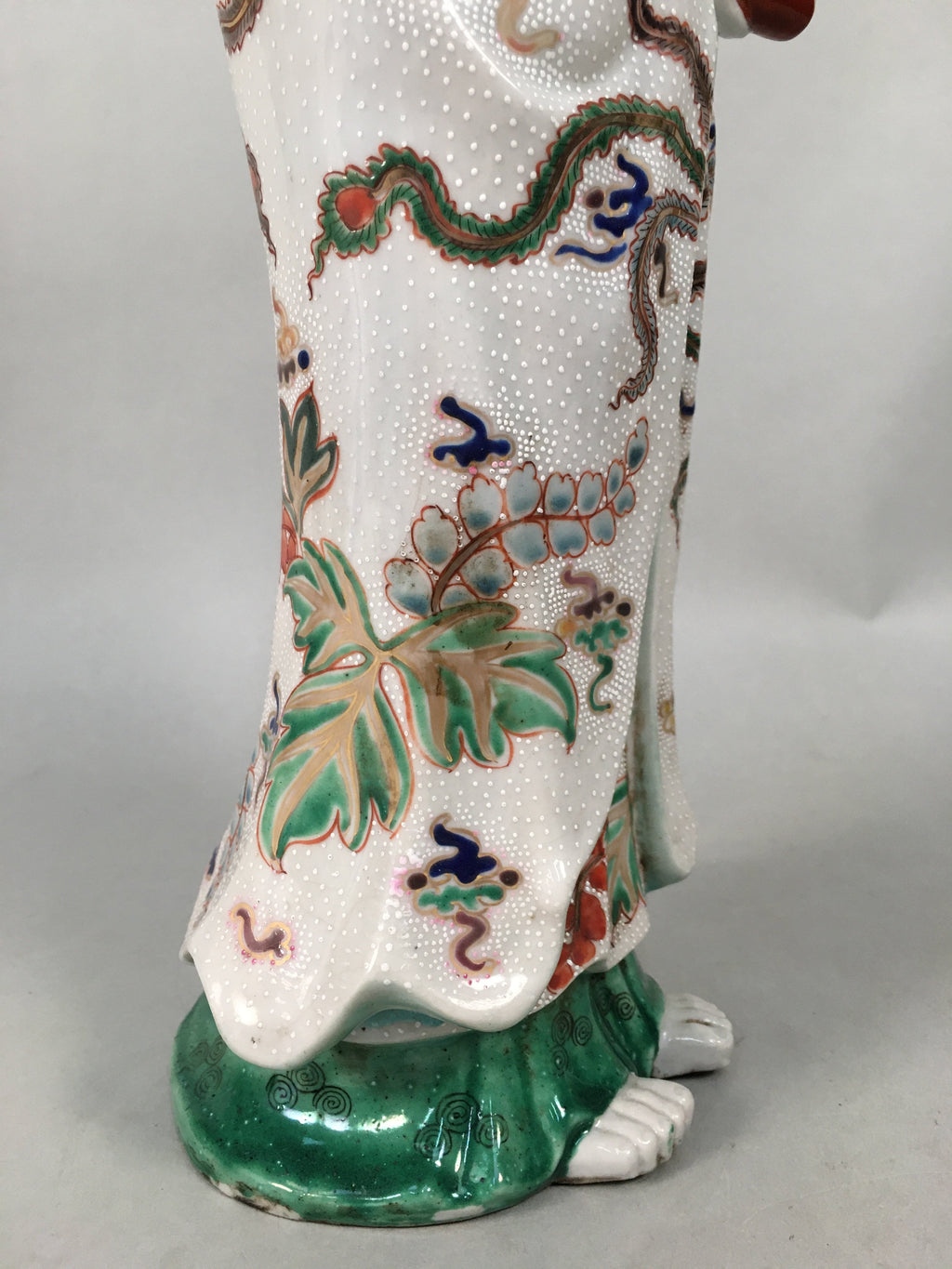 Japanese Porcelain Buddhist Statue Vtg Female Kannon Bosatsu BD603