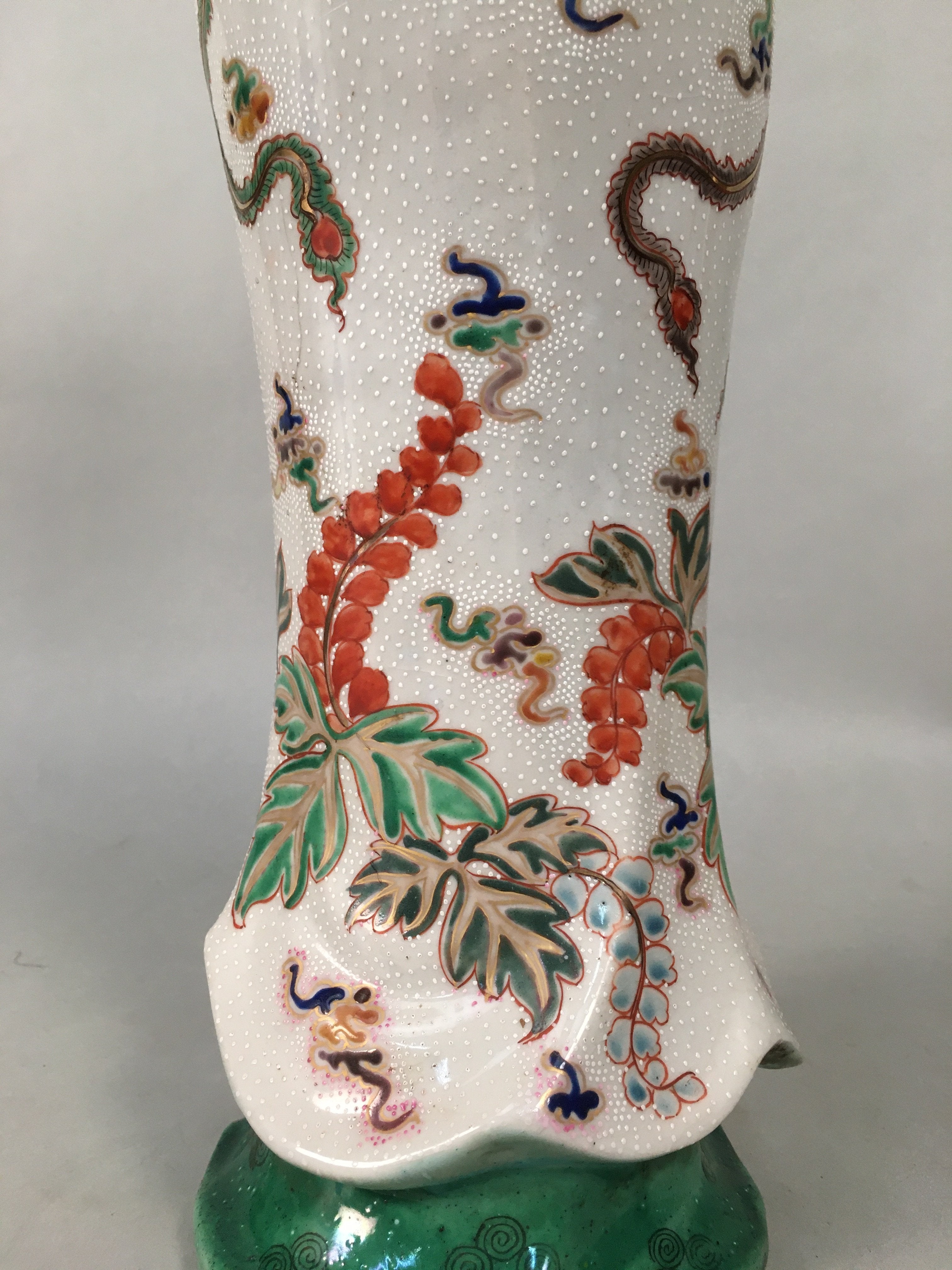 Japanese Porcelain Buddhist Statue Vtg Female Kannon Bosatsu BD603