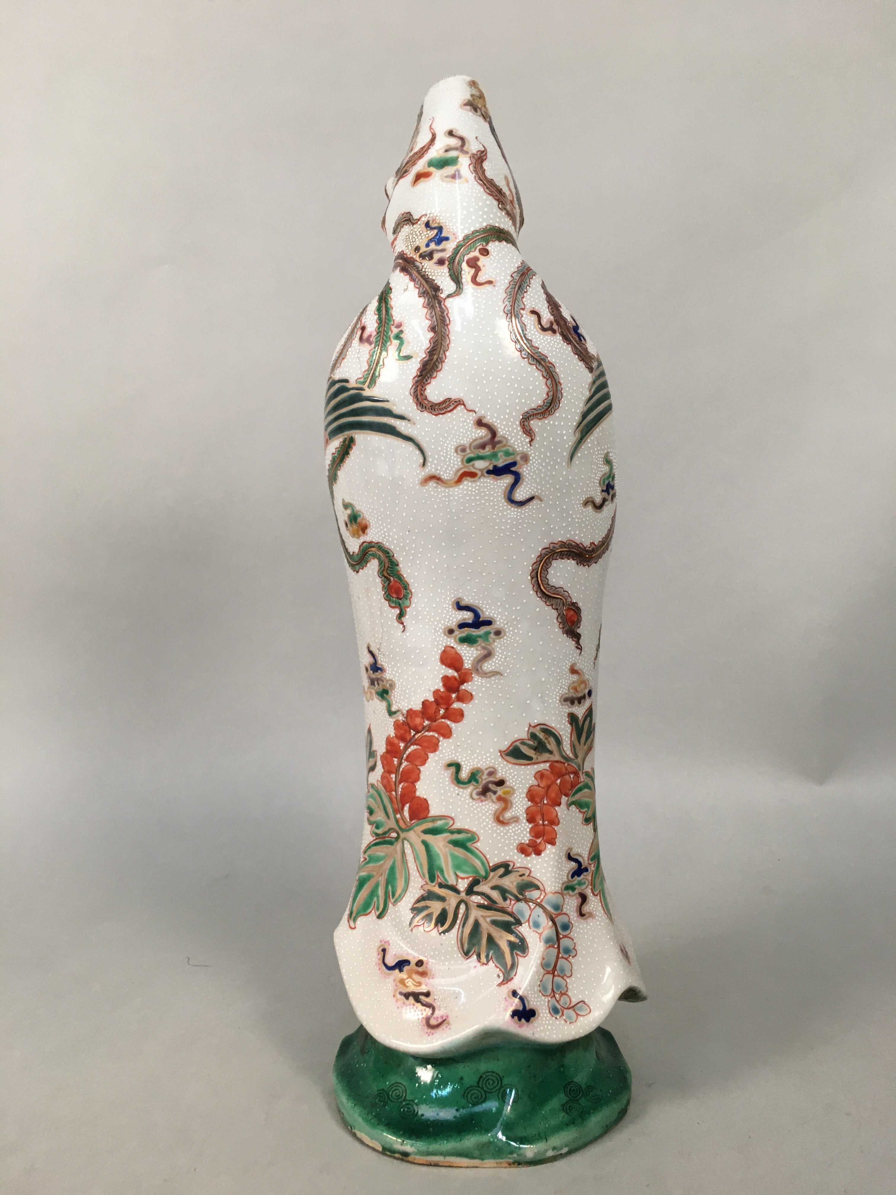 Japanese Porcelain Buddhist Statue Vtg Female Kannon Bosatsu BD603