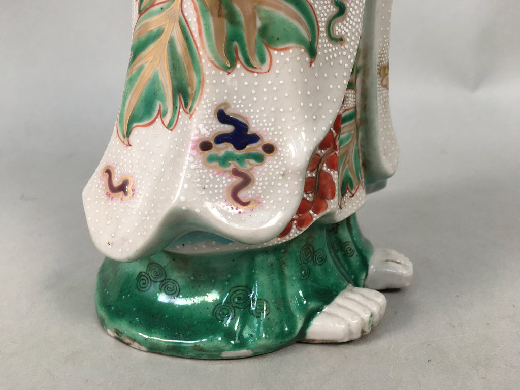 Japanese Porcelain Buddhist Statue Vtg Female Kannon Bosatsu BD603
