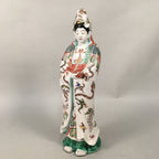 Japanese Porcelain Buddhist Statue Vtg Female Kannon Bosatsu BD603