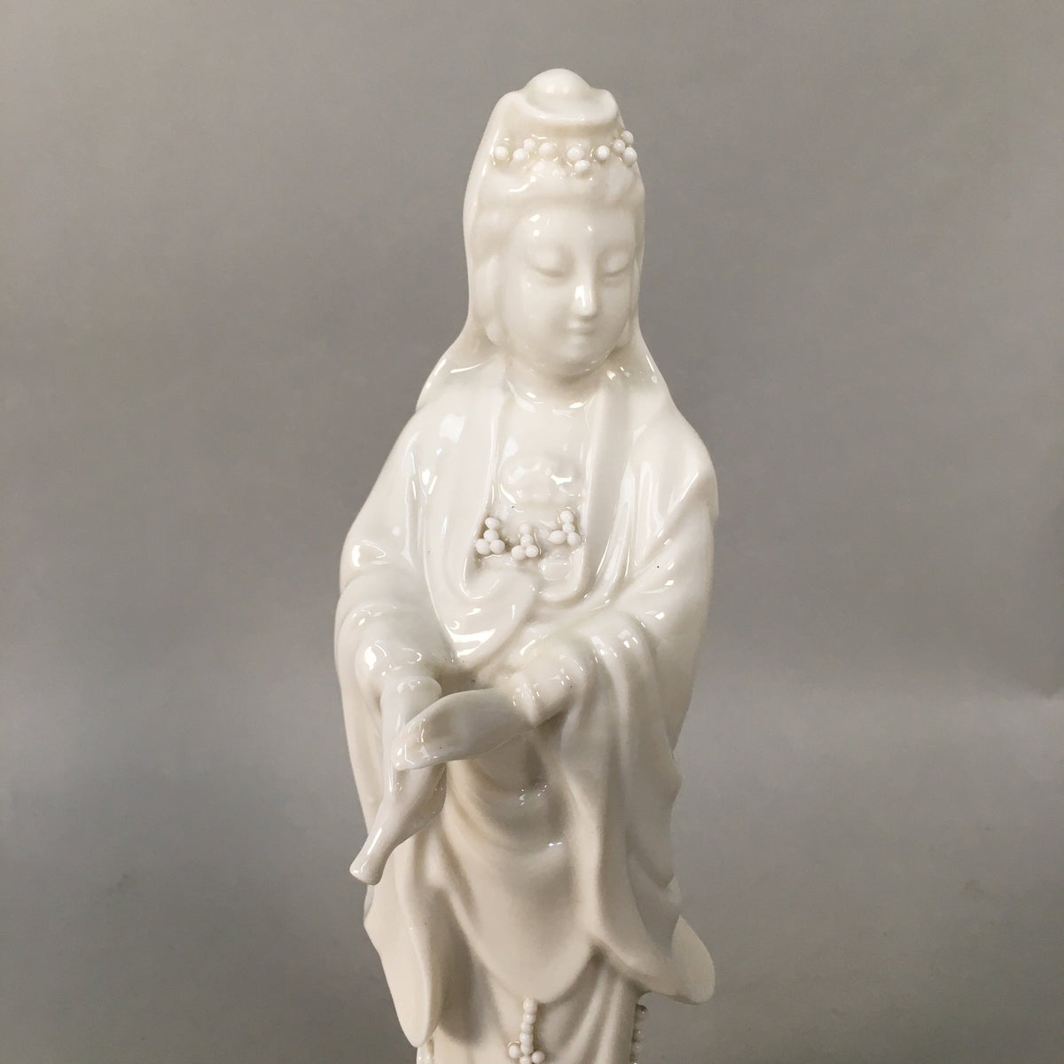 Japanese Porcelain Buddhist Statue Vtg Female Kannon Bosatsu White BD6 ...