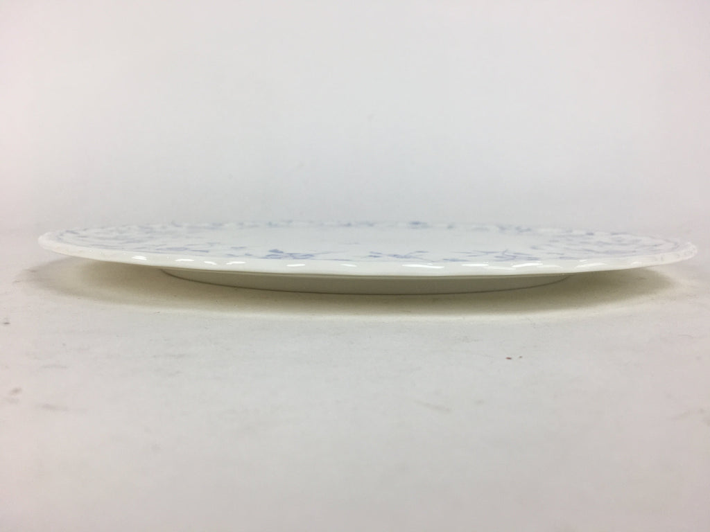 Japanese Porcelain Cake Plate Flat Sara Vtg Narumi Bone China Flower Round PP690