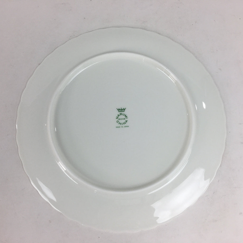 Japanese Porcelain Cake Plate Flat Sara Vtg Narumi Bone China Flower Round PP690
