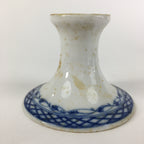 Japanese Porcelain Candlestick holder Vtg European White Blue Design PP456