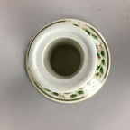 Japanese Porcelain Candlestick holder Vtg Royal Limited Holly Holiday PP457