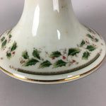 Japanese Porcelain Candlestick holder Vtg Royal Limited Holly Holiday PP457