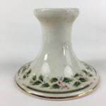 Japanese Porcelain Candlestick holder Vtg Royal Limited Holly Holiday PP457