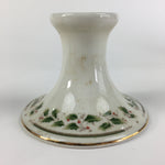 Japanese Porcelain Candlestick holder Vtg Royal Limited Holly Holiday PP457