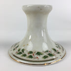 Japanese Porcelain Candlestick holder Vtg Royal Limited Holly Holiday PP457
