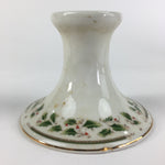 Japanese Porcelain Candlestick holder Vtg Royal Limited Holly Holiday PP457
