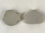 Japanese Porcelain Chopstick Rest Holder 2pc Set Vtg Hashioki Chestnut CR270
