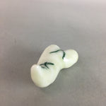 Japanese Porcelain Chopstick Rest Holder Vtg Bamboo Sprout Handmade CR185