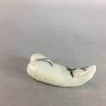 Japanese Porcelain Chopstick Rest Holder Vtg Bamboo Sprout Handmade CR185