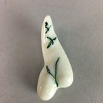 Japanese Porcelain Chopstick Rest Holder Vtg Bamboo Sprout Handmade CR185