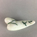 Japanese Porcelain Chopstick Rest Holder Vtg Bamboo Sprout Handmade CR185