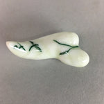 Japanese Porcelain Chopstick Rest Holder Vtg Bamboo Sprout Handmade CR185