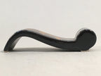 Japanese Porcelain Chopstick Rest Holder Vtg Black Gold Pine Tree Scroll CR196