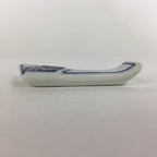 Japanese Porcelain Chopstick Rest Holder Vtg Blue Ribbon Tied Shape Hashioki CR2