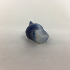 Japanese Porcelain Chopstick Rest Holder Vtg Blue Shell Shape Hashioki CR245