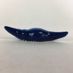 Japanese Porcelain Chopstick Rest Holder Vtg Blue Shell Shape Hashioki CR245