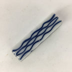 Japanese Porcelain Chopstick Rest Holder Vtg Blue Sometsuke Lines Hashioki CR248
