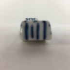 Japanese Porcelain Chopstick Rest Holder Vtg Blue Sometsuke Lines Hashioki CR248