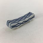 Japanese Porcelain Chopstick Rest Holder Vtg Blue Sometsuke Lines Hashioki CR248