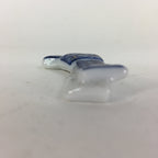 Japanese Porcelain Chopstick Rest Holder Vtg Blue Sometsuke Ribbon knot CR232